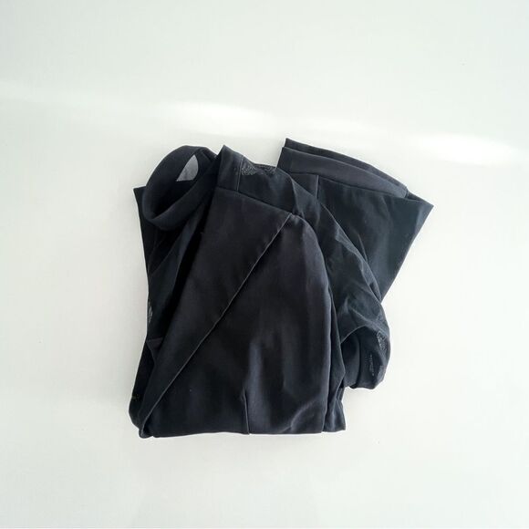 Joseph Ribkoff Blazer Sheer Sleeves Yoke Black Stretchy Women's 8 Button - Picture 8 of 8